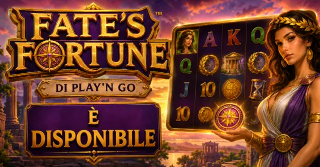 Fate's Fortune di Play'n GO è ora disponibile: arriva una nuova slot ispirata alla mitologia greca