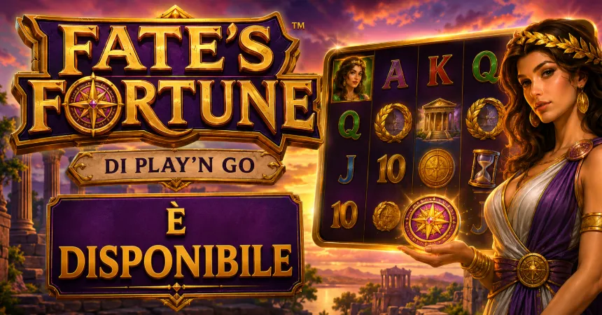 Fate's Fortune di Play'n GO è ora disponibile: arriva una nuova slot ispirata alla mitologia greca