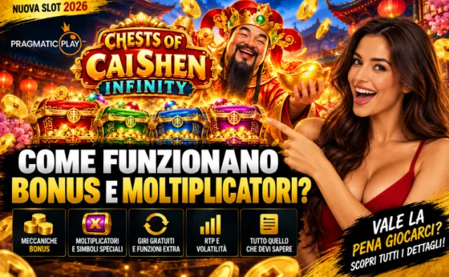 Chests of Cai Shen - Infinity: Come Funzionano Bonus e Moltiplicatori?